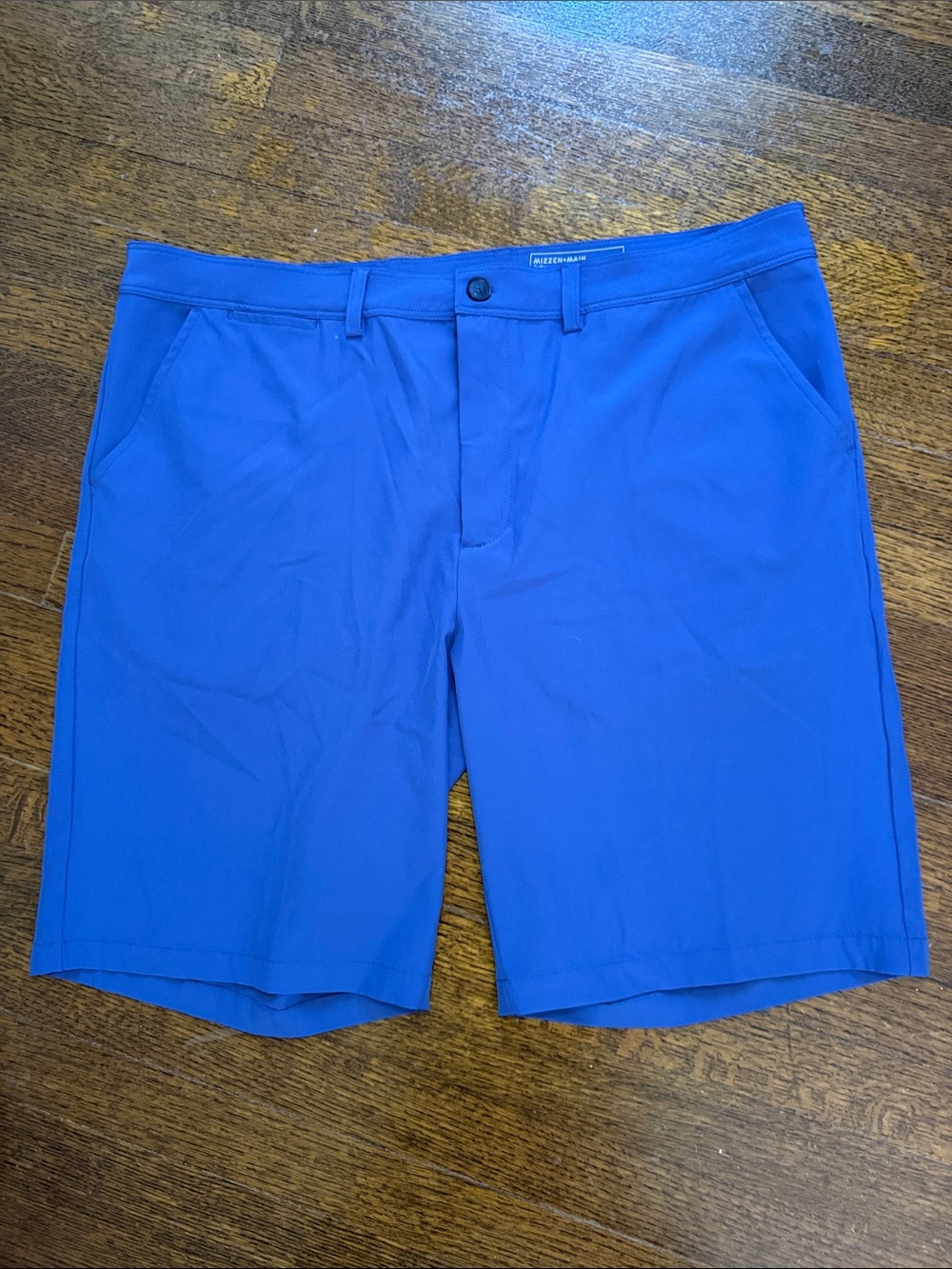 Mizzen+Main Royal Blue Flat-Front Performance Shorts